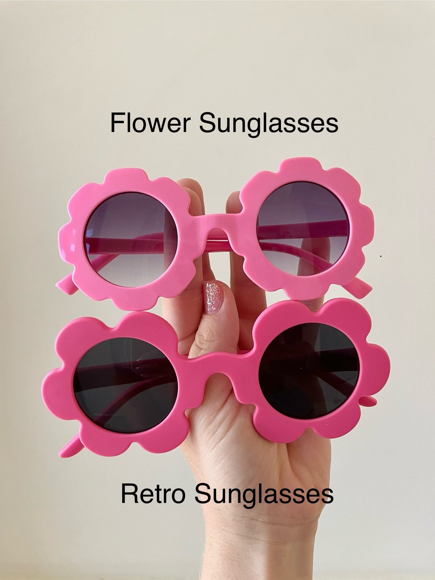 Pink Flower Sunglasses