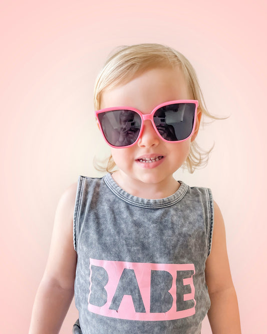 Pink Square Flexi Sunglasses