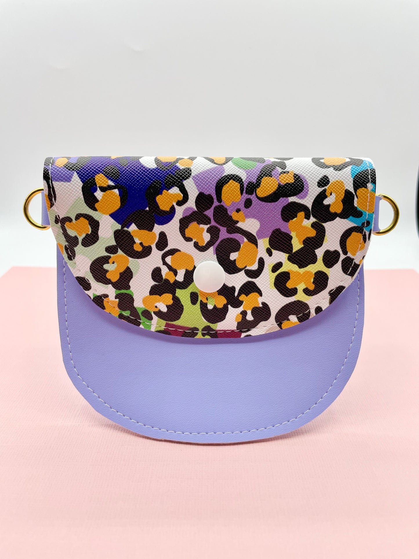 Purple Leopard Mini Bag