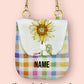 Sunflower Gingham Mini Crossbody Bag