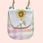 Gingham Flower Mini Crossbody Bag