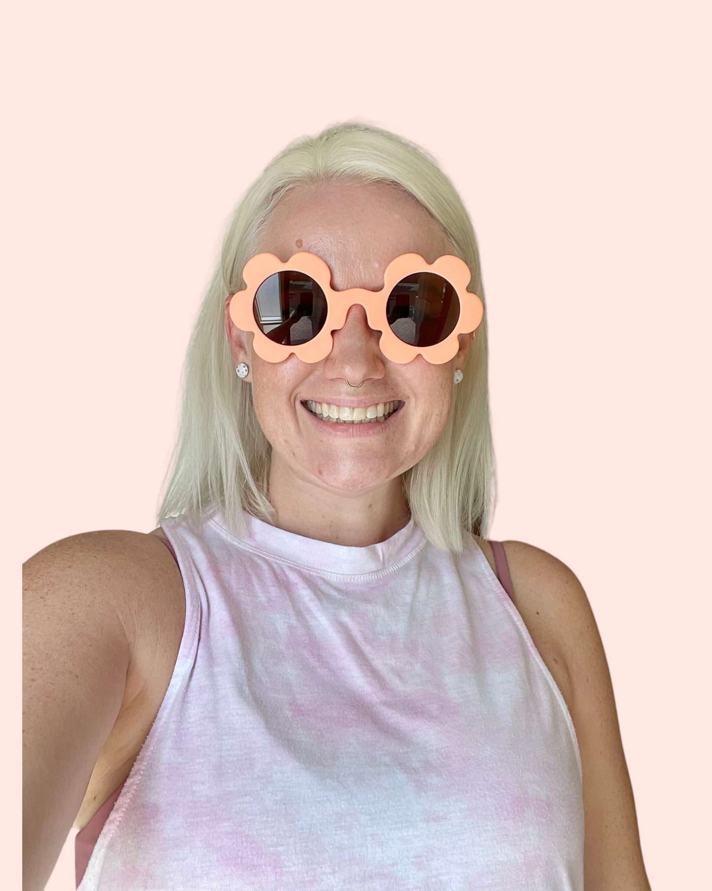 Women’s Orange Retro Sunglasses