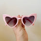 Pink Heart Adults Sunglasses