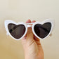 White Heart Adults Sunglasses