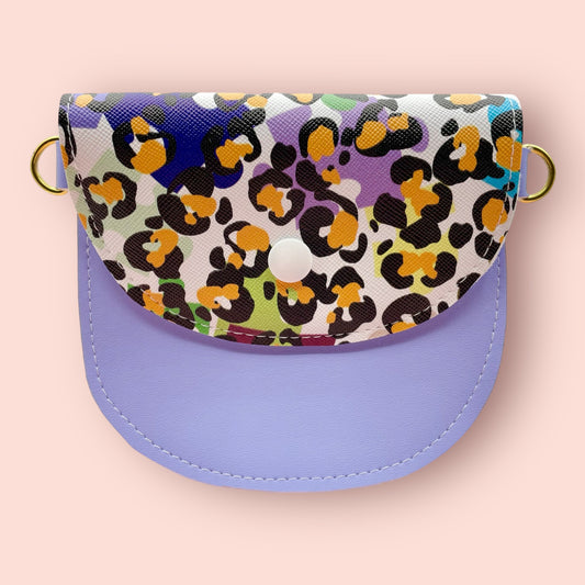 Purple Leopard Mini Bag