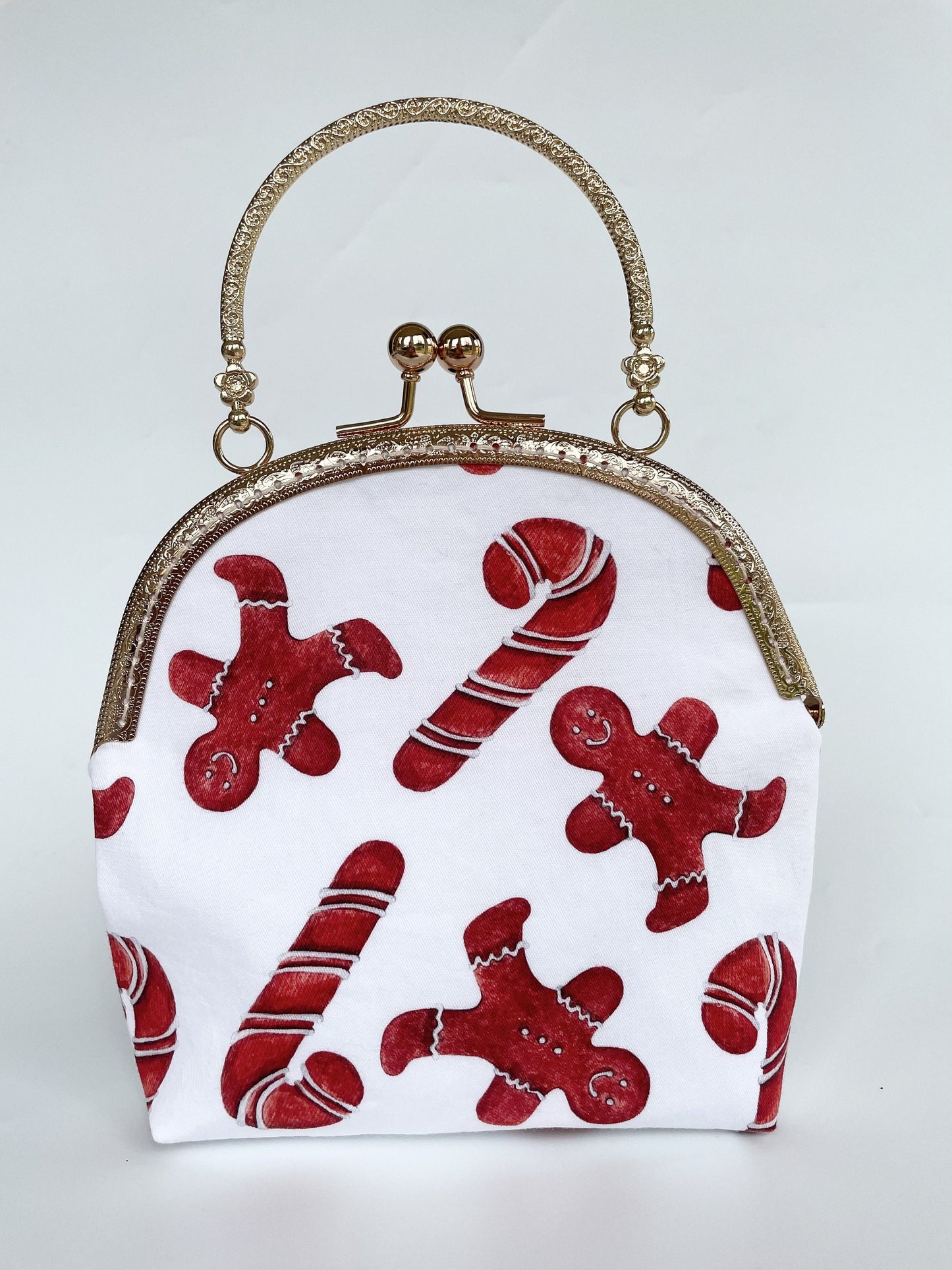 Gingerbread Candy Cane Christmas Purse