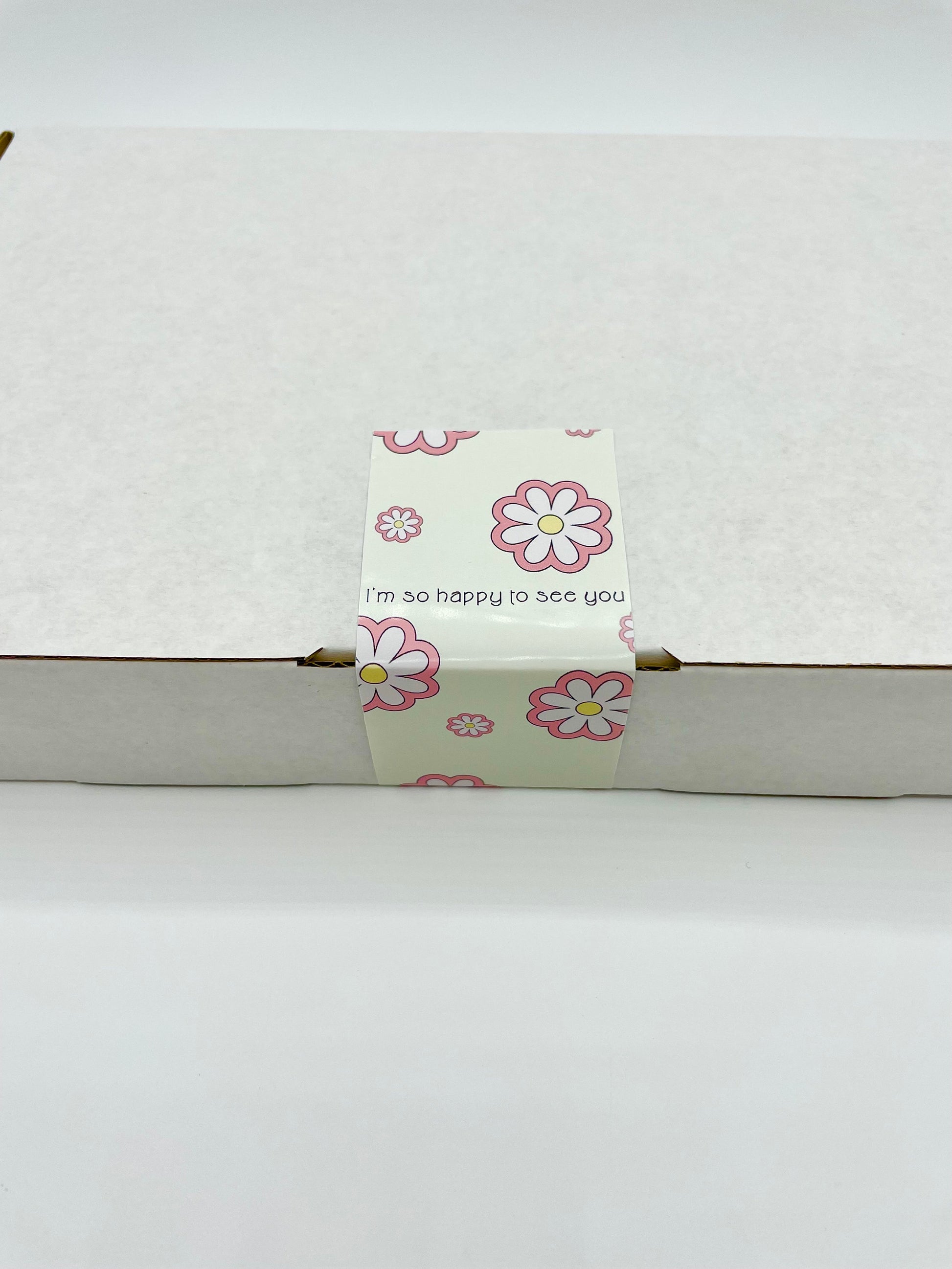 I’m so happy to see you daisy box sticker tape