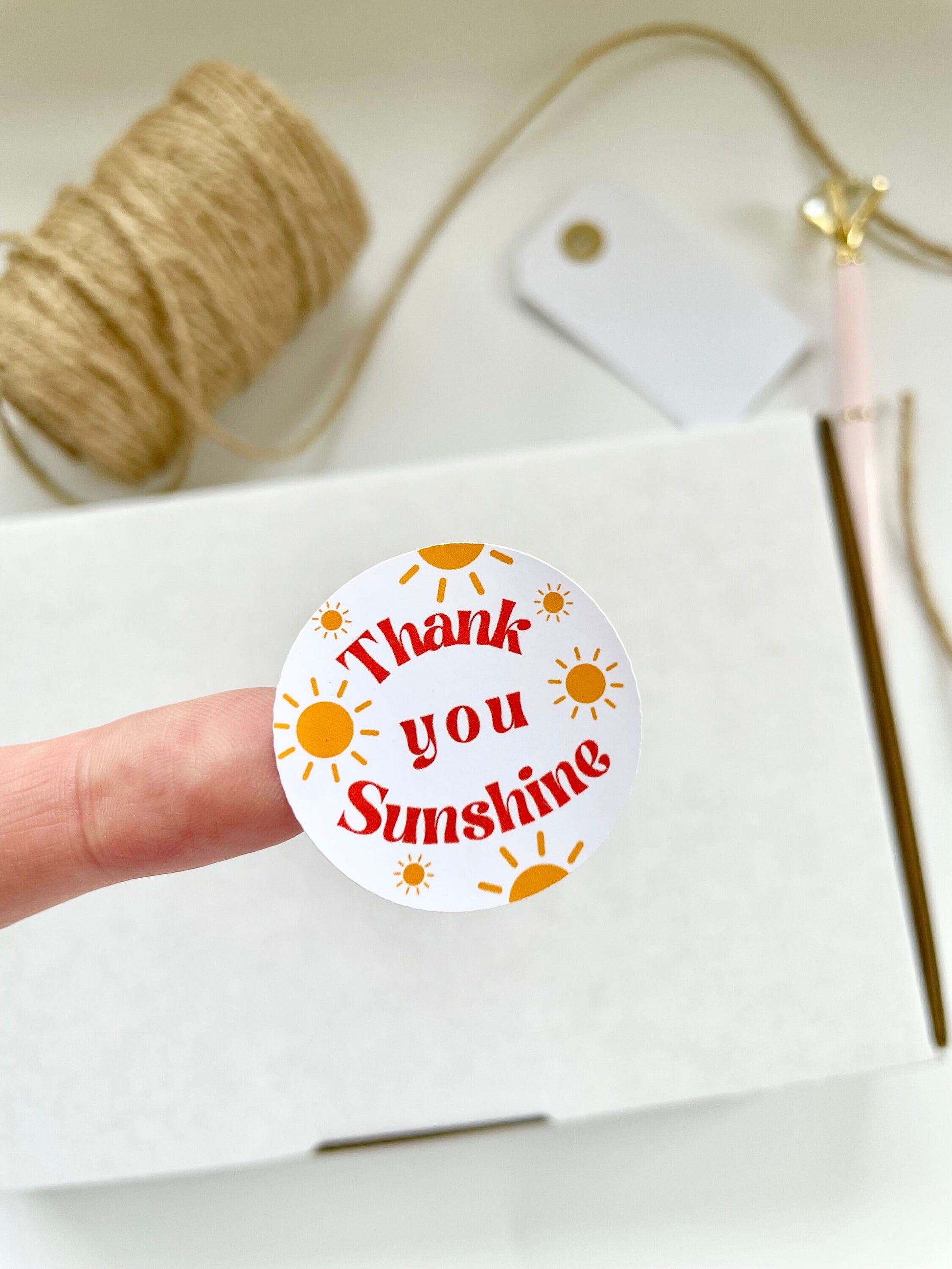 Thank You Sunshine sticker pack | Thank you labels | Packaging stickers