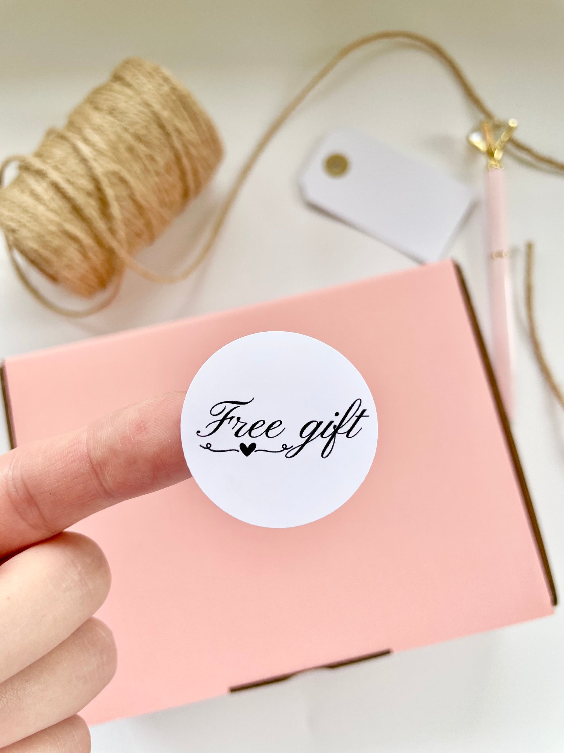 Free Gift Sticker | 38mm Labels | Small Business Thank You Stickers