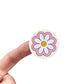 Daisy Sticker | 38mm Stickers | Pink Flower Sticker | Flower Label | Notebook Planner Diary