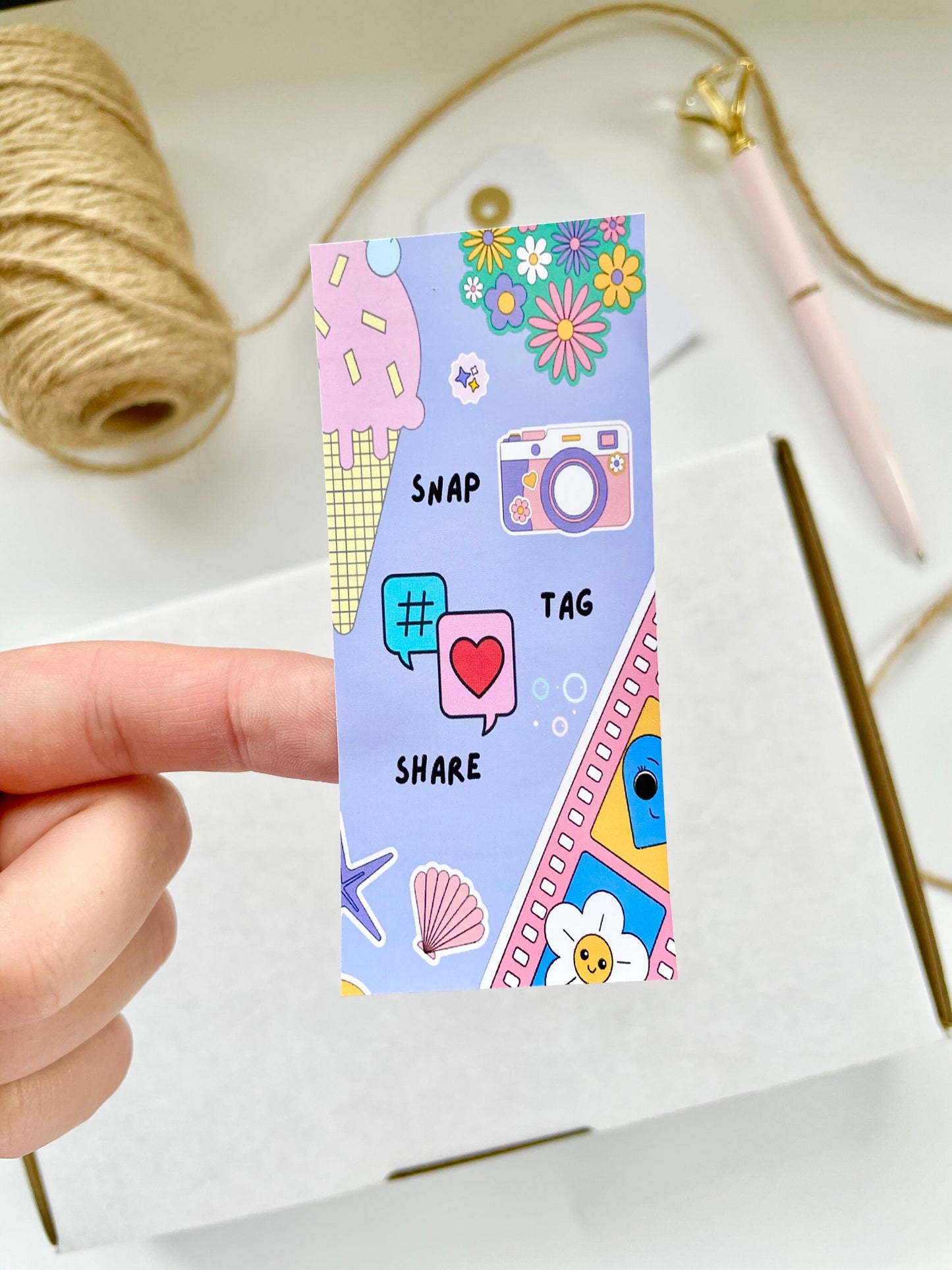 Snap Tag Share Social Media Sticker Bundle | Packaging Supplies | Small Business Stickers