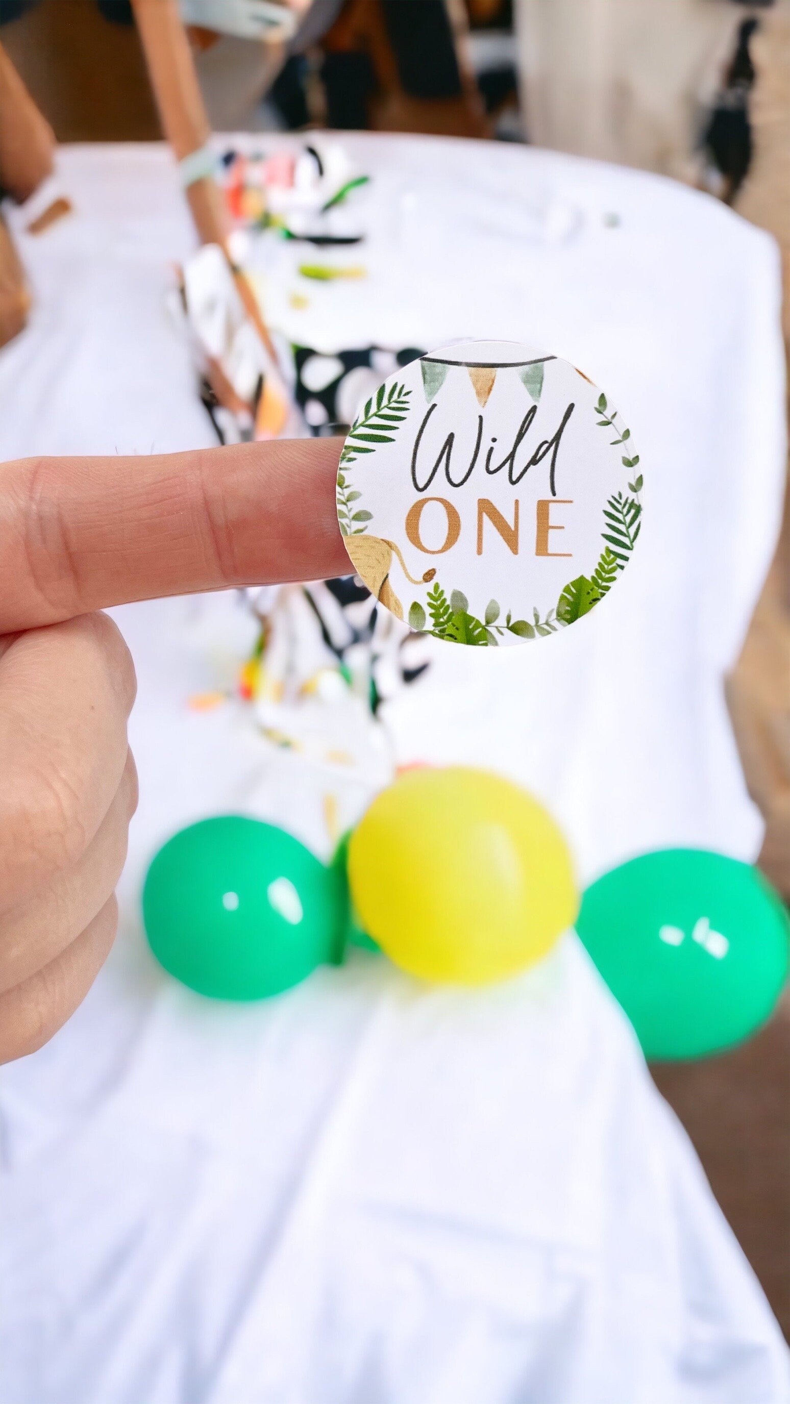 Wild One Safari sticker | 1st Birthday Party Gratitude Stickers | Thank You Labels | Packaging Stickers | Kids Thank You | Packaging Labels