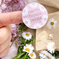 Pretty Things Inside business thank you sticker | 38mm Stickers | Pink Daisy label