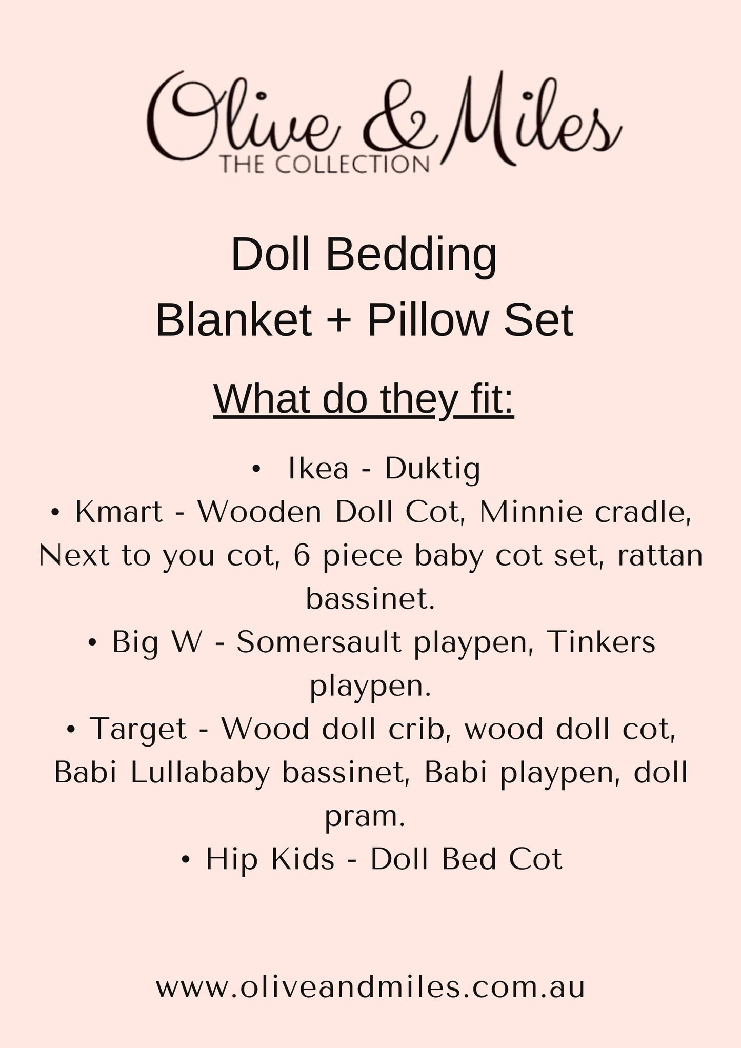 Heart Doll Role Play Set | Bed Set | First Birthday Gift For Granddaughter | Toy Bedding | Doll Cot Blanket | Kmart Ikea Target Toy Bedlinen