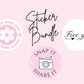 Social Media Sticker Bundle | Happy mail | Tag Share Snap | Packaging Supplies | Small Business Stickers