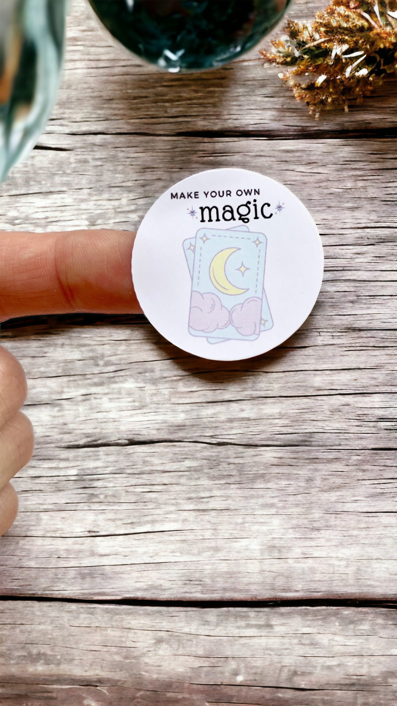 Make Your Own Magic Sticker | 38mm Stickers | Witch Sticker | Magic Label | Notebook Planner Diary