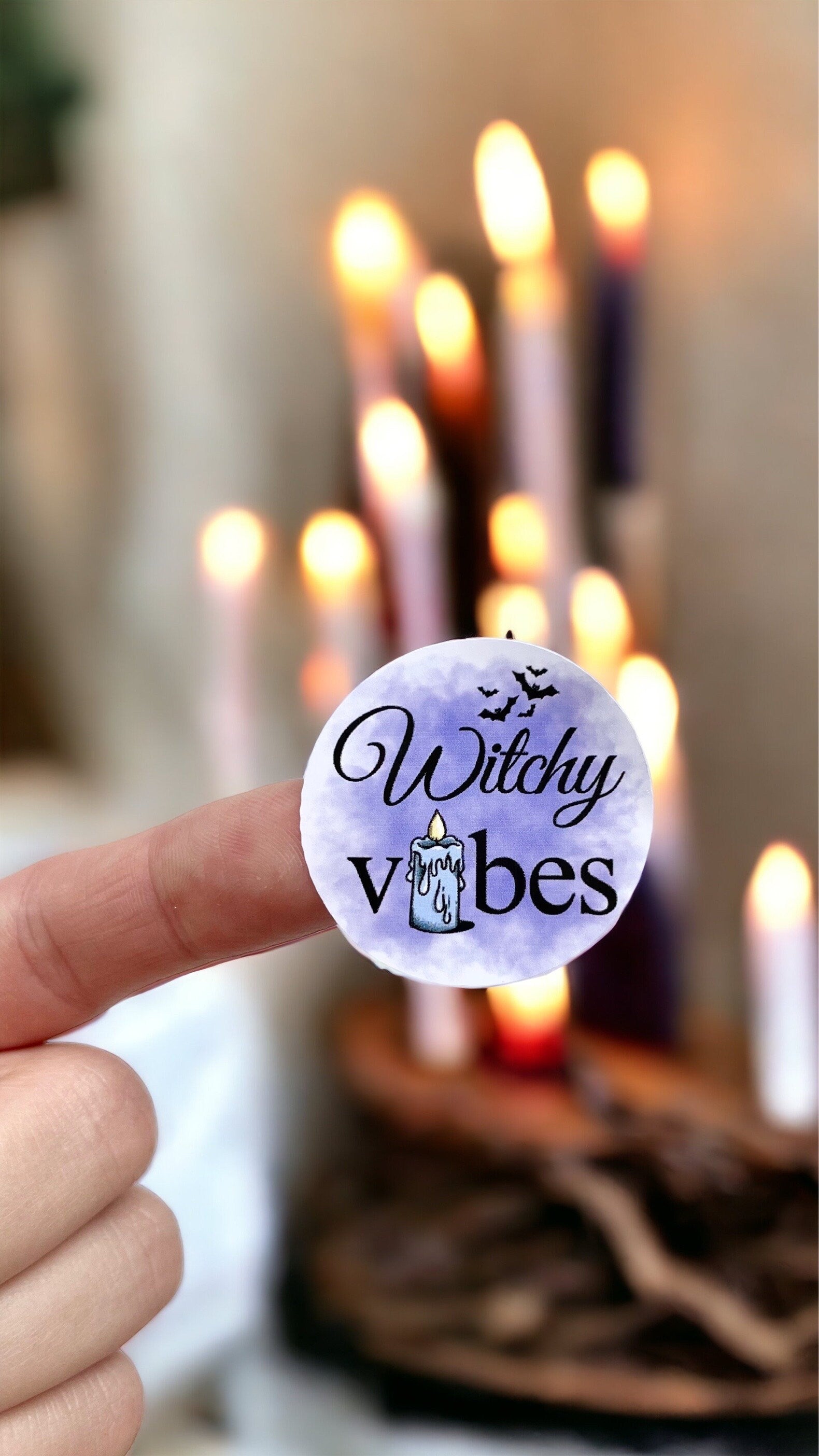 Witchy Vibes Sticker | 38mm Stickers | Witch Sticker | Magic Label | Notebook Planner Diary