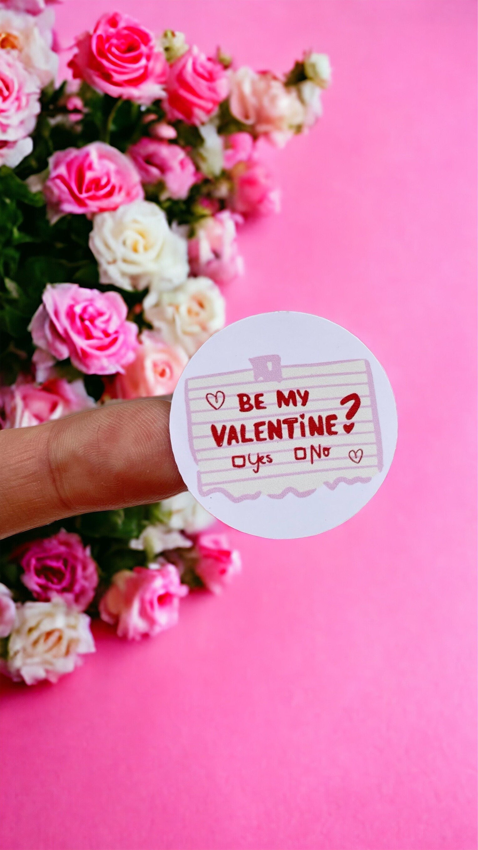 Valentine's Day Sticker Bundle | Love Romance Sticker | 38mm Gift Labels | Be My Valentine Stickers | Envelope Seals | Small Business