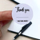 Thank you for order personalise | thank you business sticker | 38mm stickers | small business product label | packaging handmade