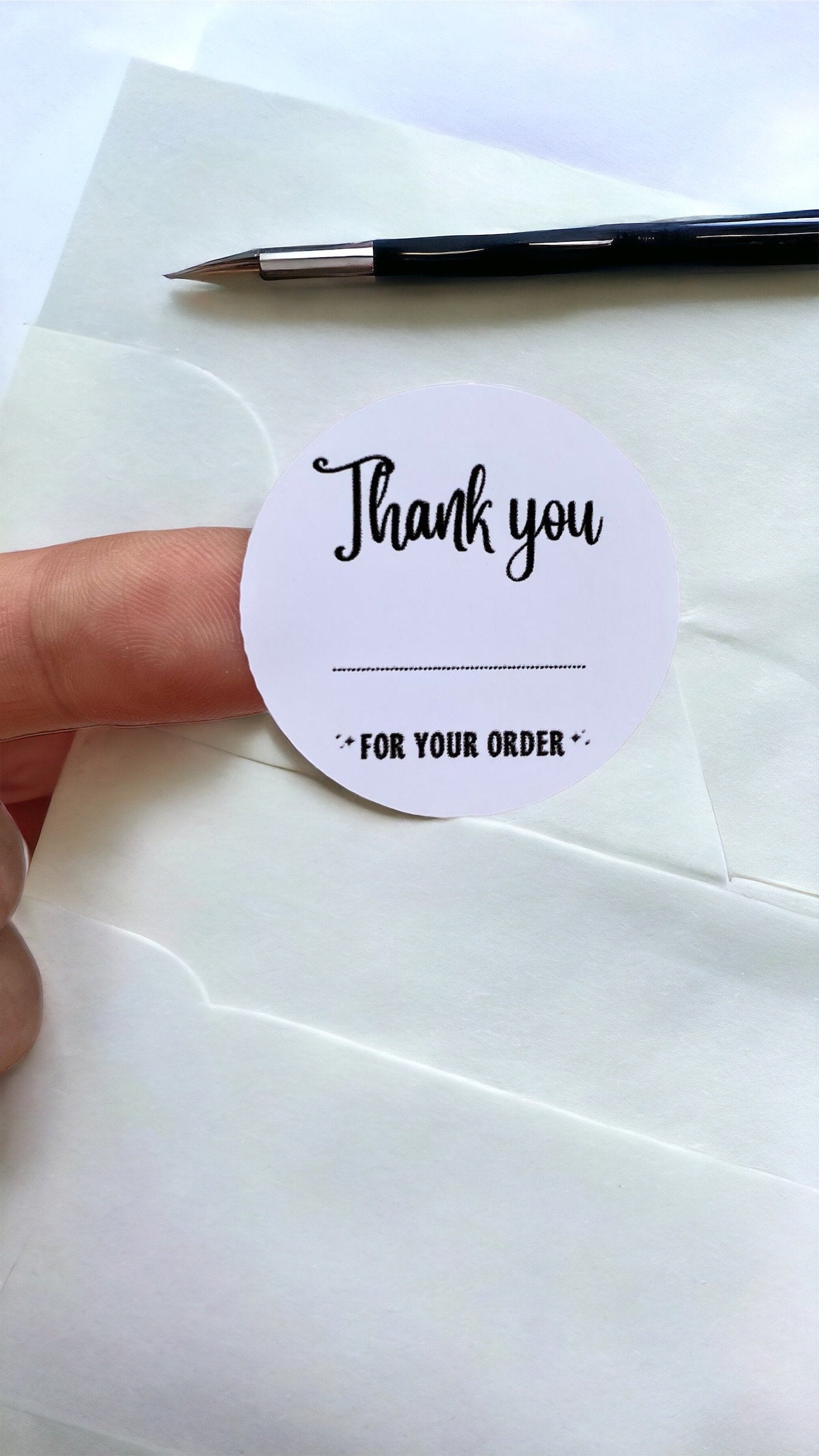 Thank you for order personalise | thank you business sticker | 38mm stickers | small business product label | packaging handmade