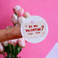Be My Valentine Sticker | 38mm Gift Labels | Valentine's Day Love Stickers | Heart Sticker | Small Business