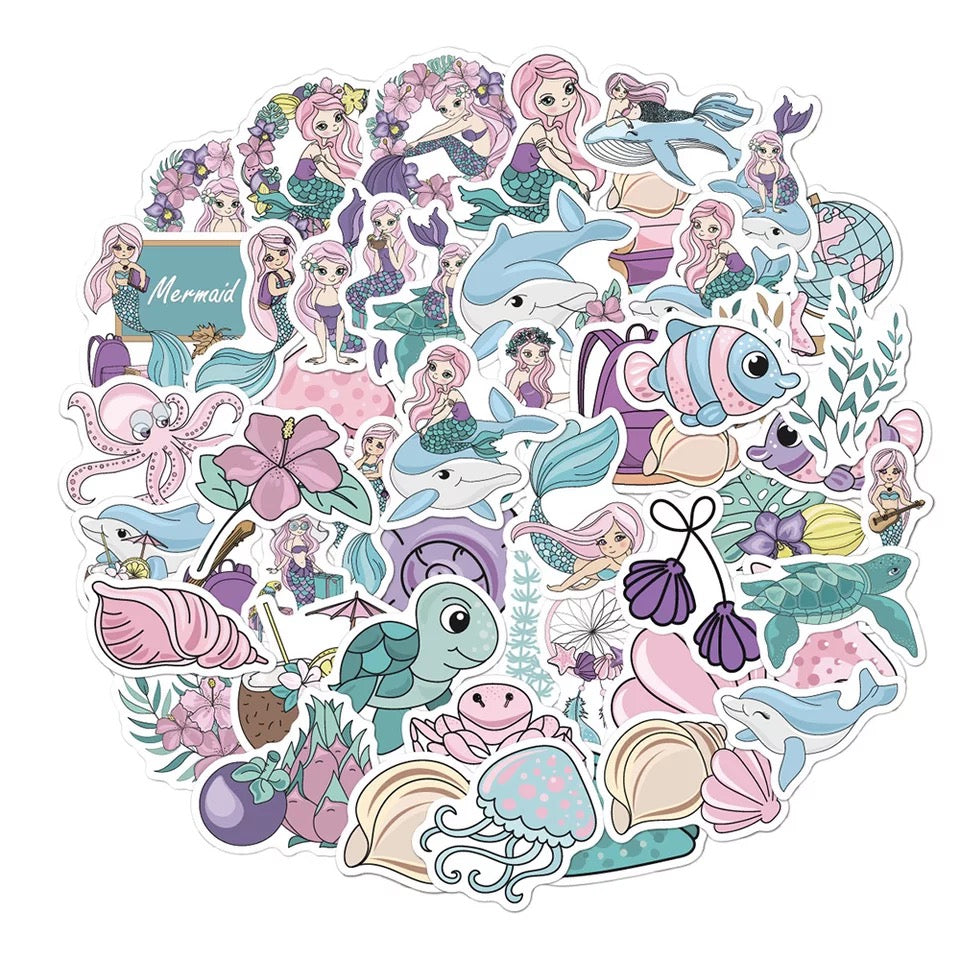 Mermaid Sticker Set of 5
