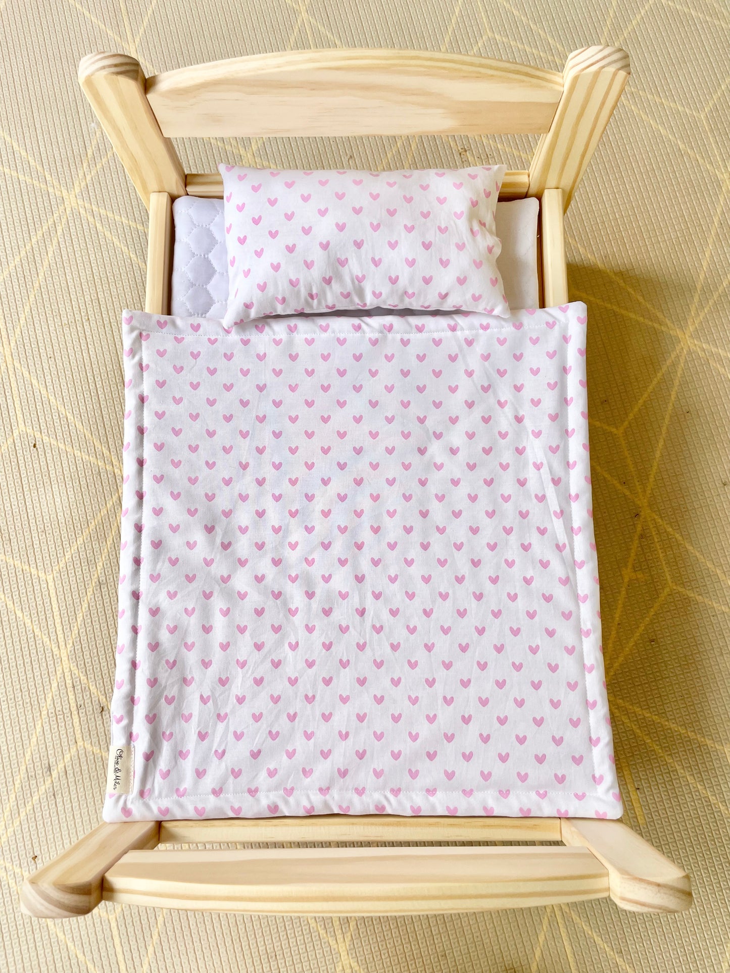 Hearts Doll Bedding