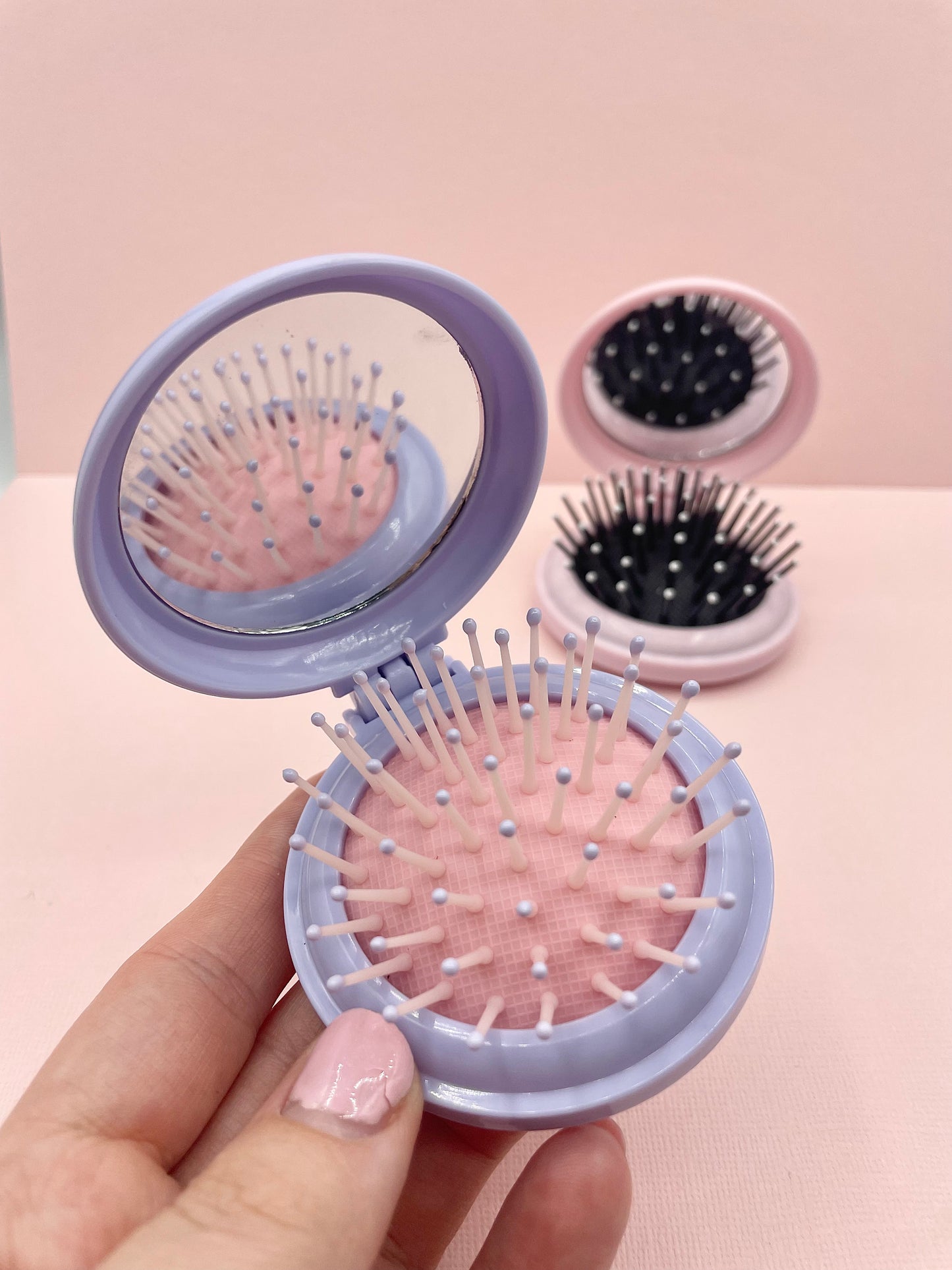 Hair Brush & Mirror Set