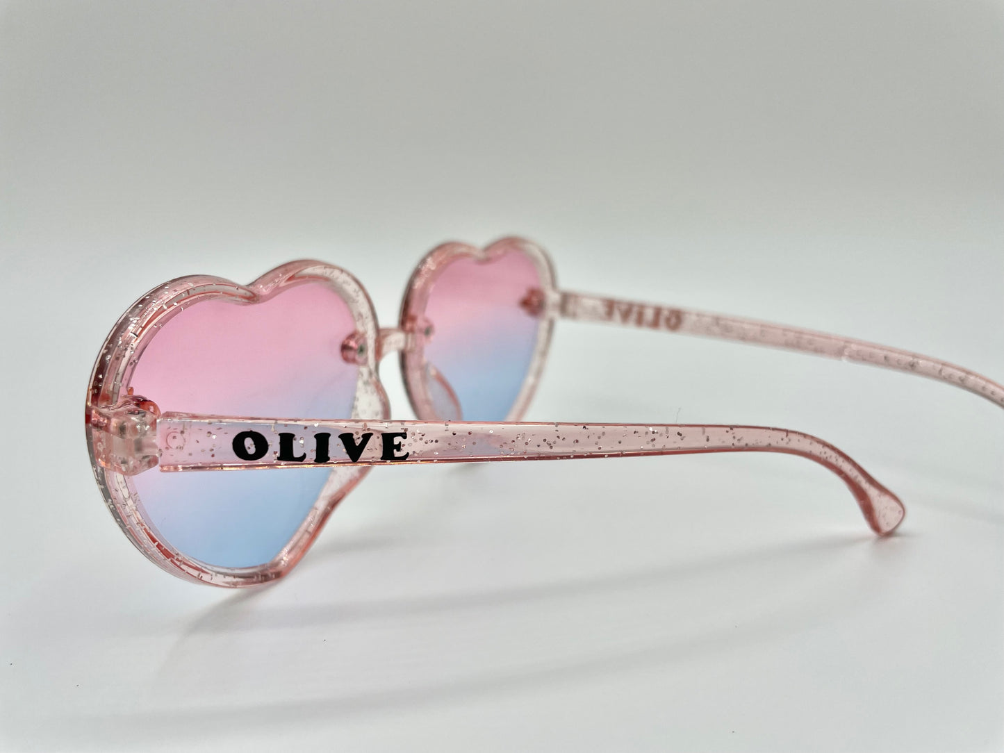 Pink Blue Heart Sunglasses