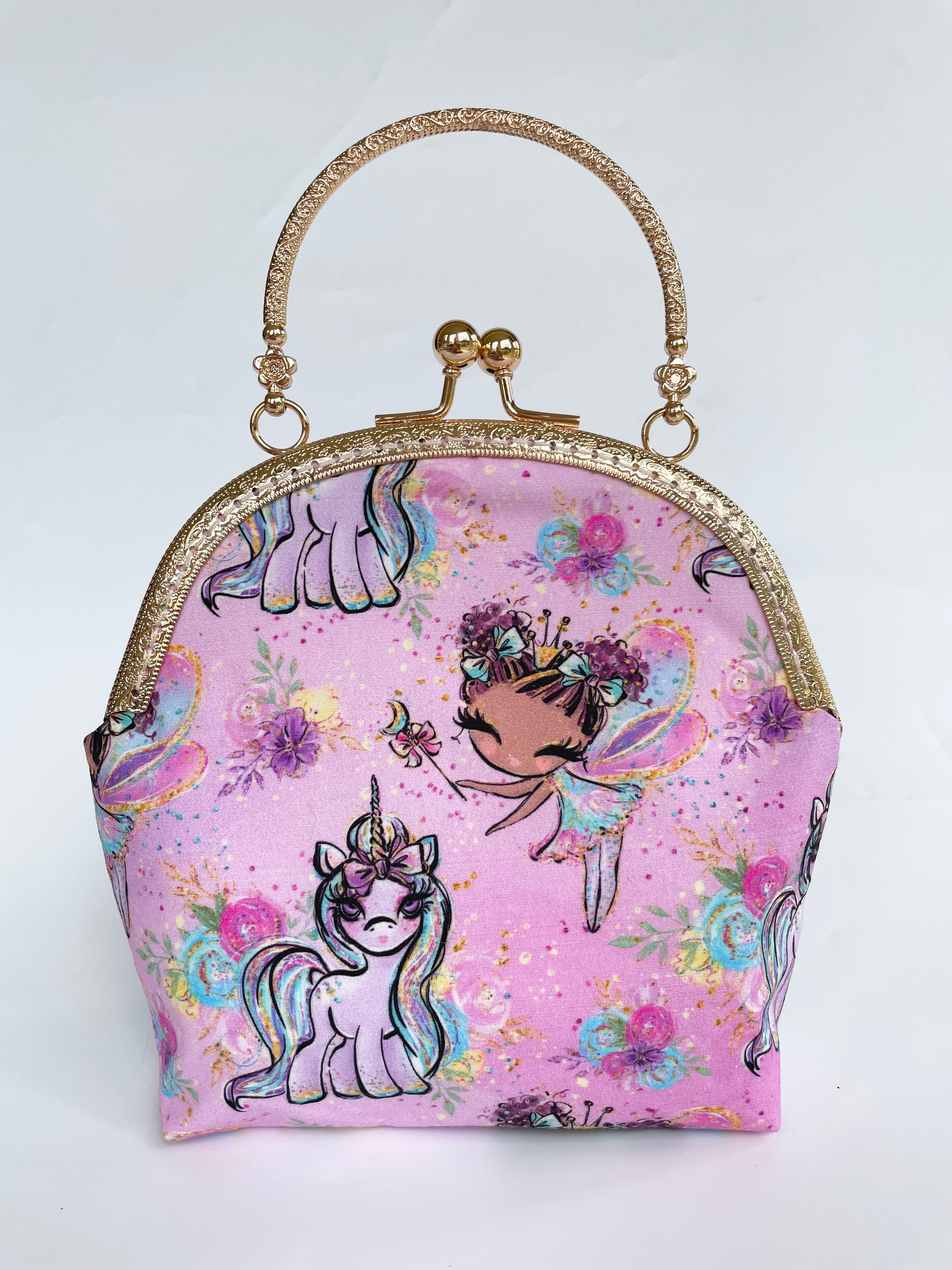 Unicorn Purse & Backpack set Gold/Purple – doe a dear